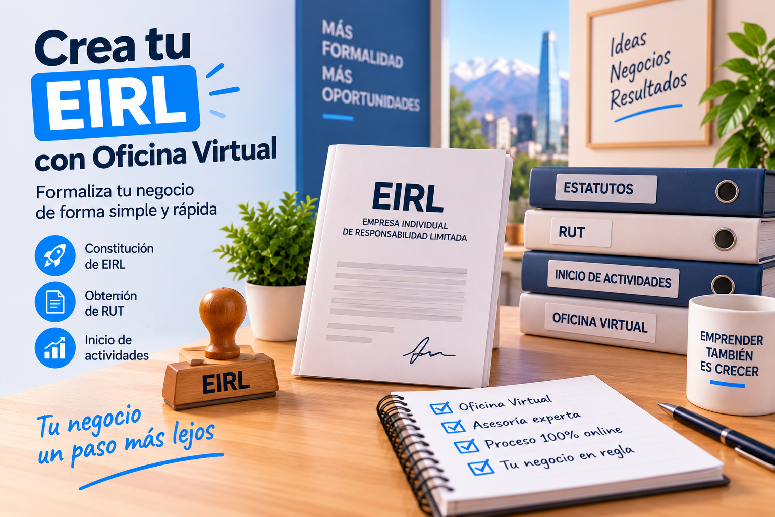 Crear EIRL con Oficina Virtual en Chile