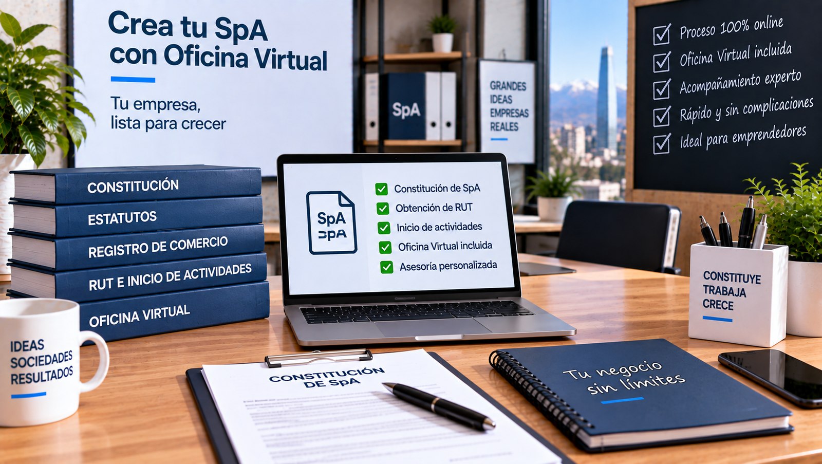 Crear SpA con Oficina Virtual en Chile
