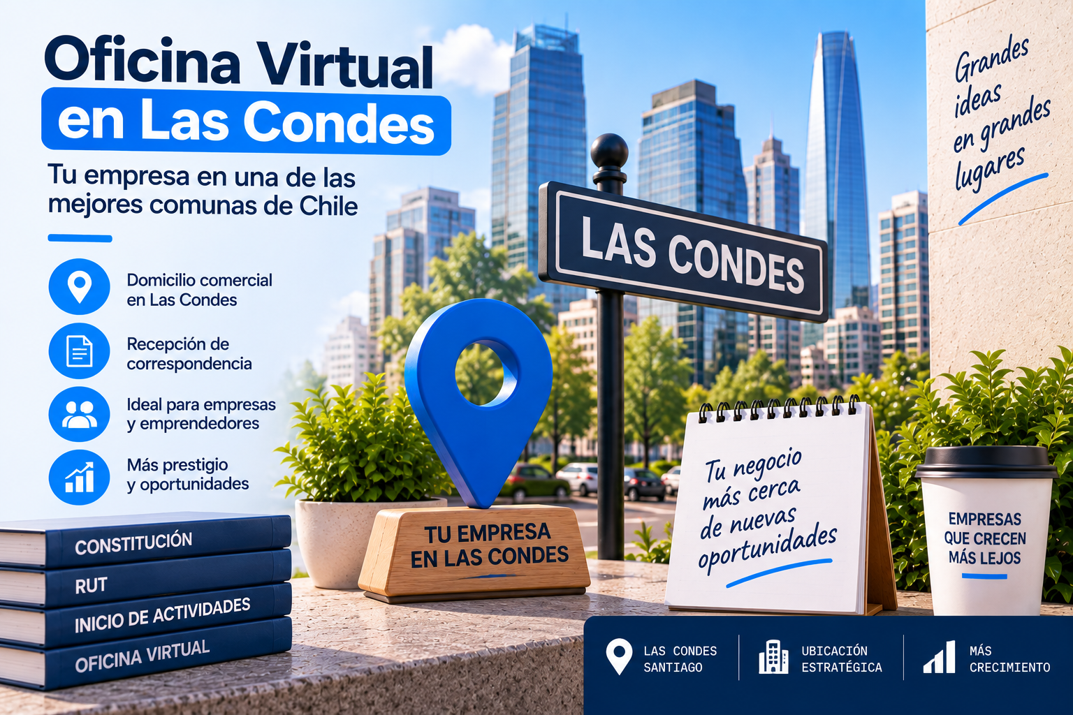 Oficina Virtual en Las Condes para empresas y emprendedores