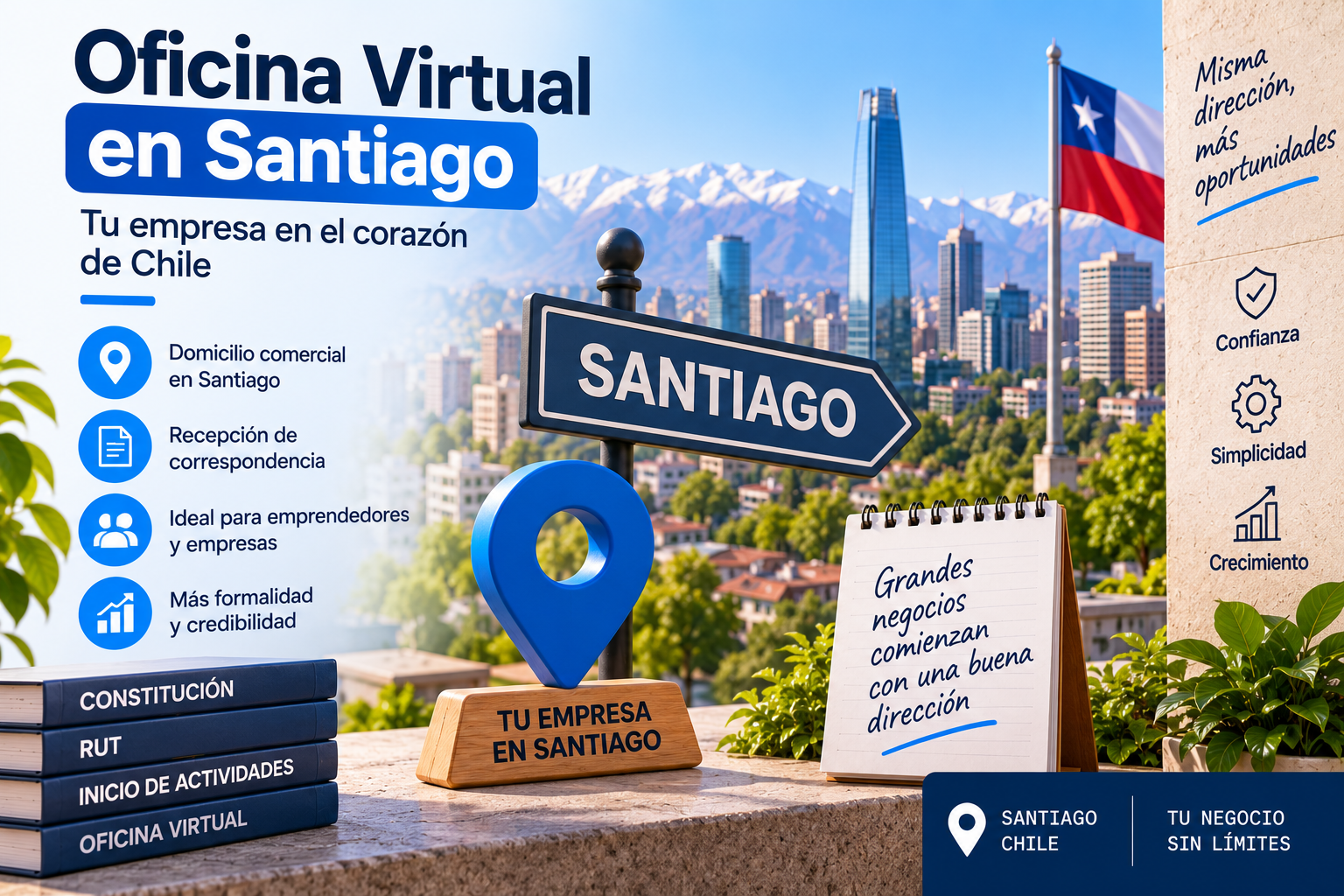 Oficina Virtual en Santiago para empresas y emprendedores