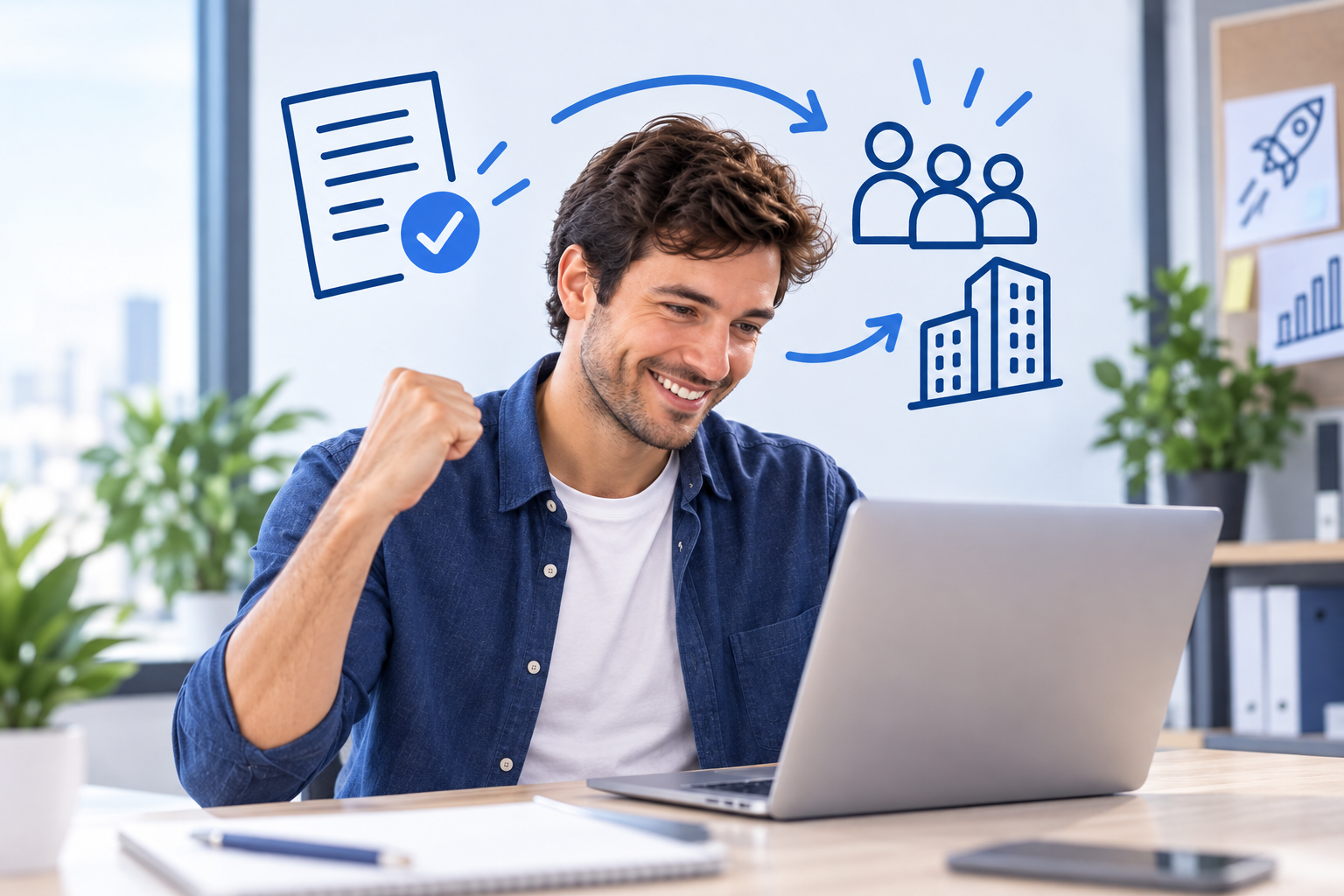 Emprendedor realizando una compraventa de acciones de una Empresa Tradicional en Chile