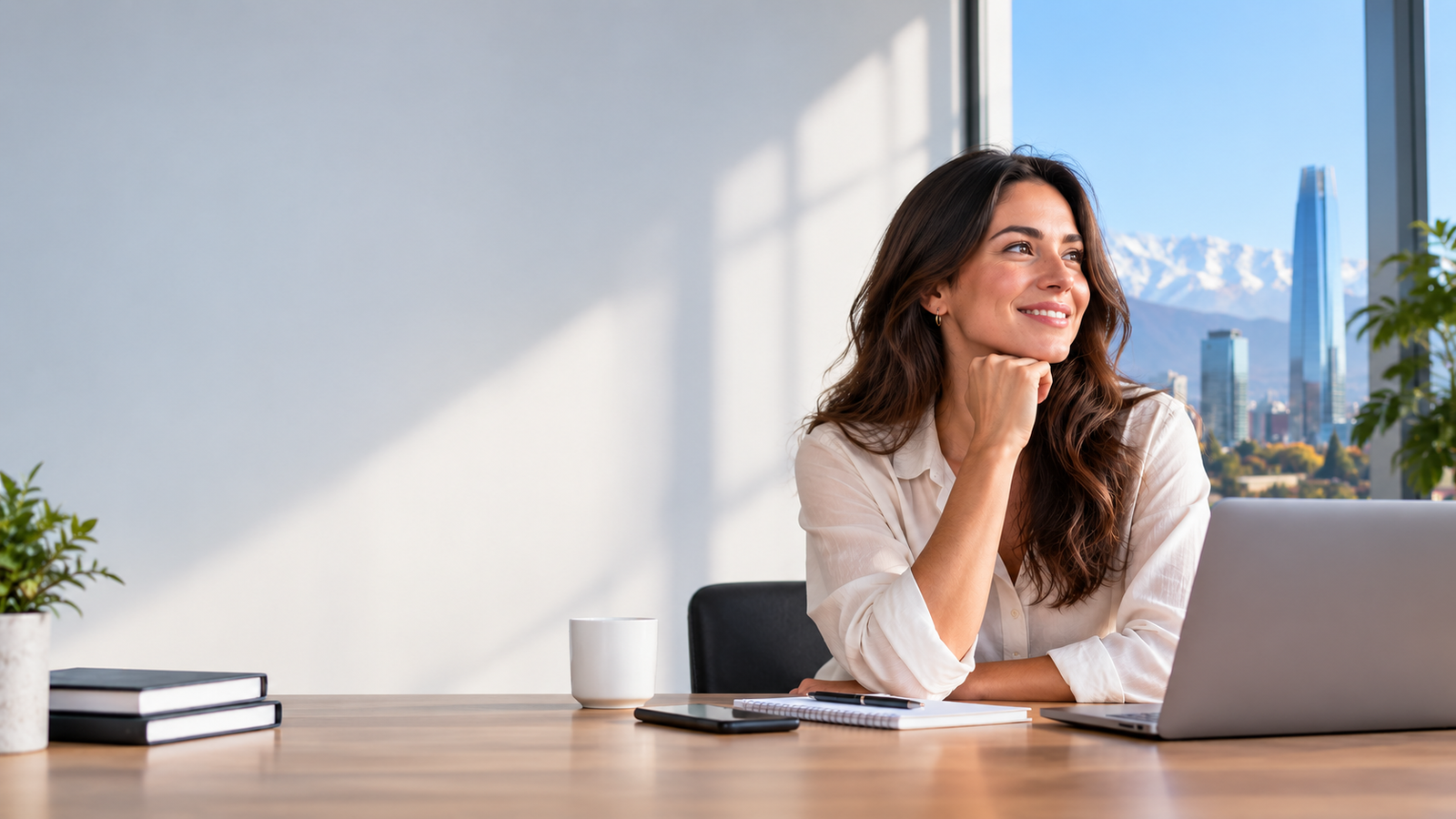 Emprendedora preparando la creación de una empresa en Chile