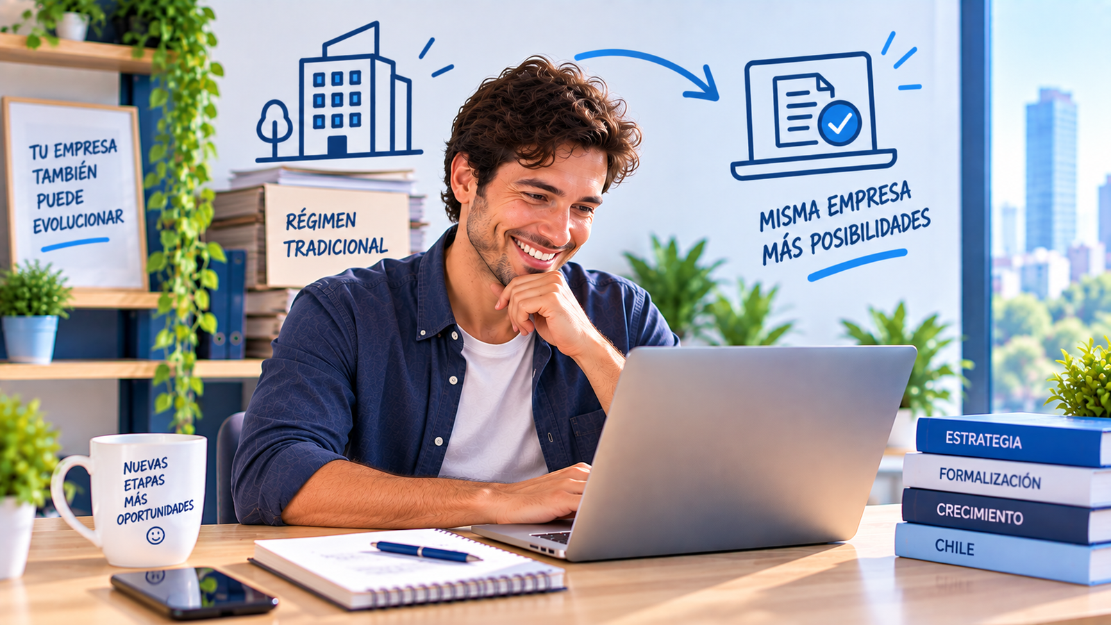 Emprendedor migrando una Empresa Tradicional a Empresa en un Día en Chile